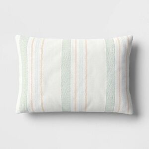 Room Essentials Textured Yarn Lumbar Pillow - Set of 2